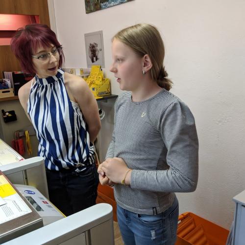 Auf der Post