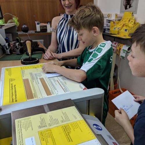 Auf der Post
