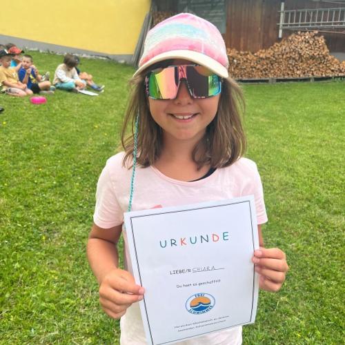 Verleihung der Schwimmabzeichen