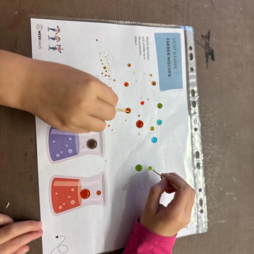 Workshop zum Thema Licht und Farben