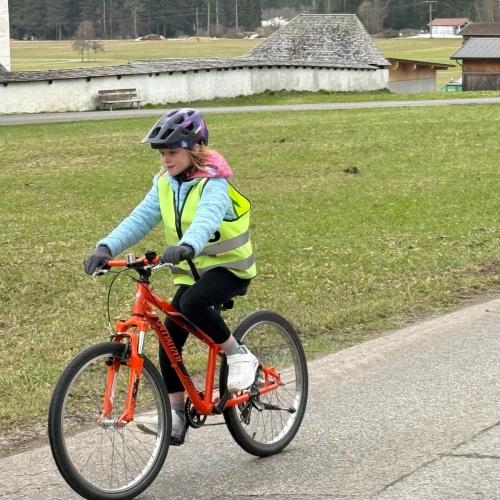 Fahrradübung in Elbigenalp