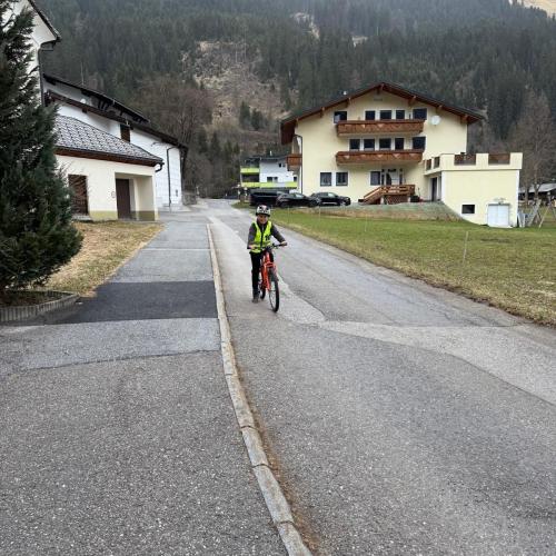 Fahrradübung in Elbigenalp