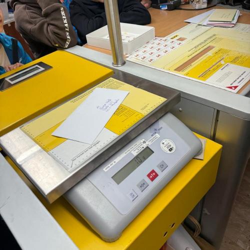 Reise eines Briefes Post