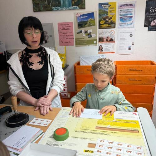 Reise eines Briefes Post