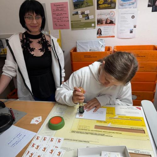 Reise eines Briefes Post