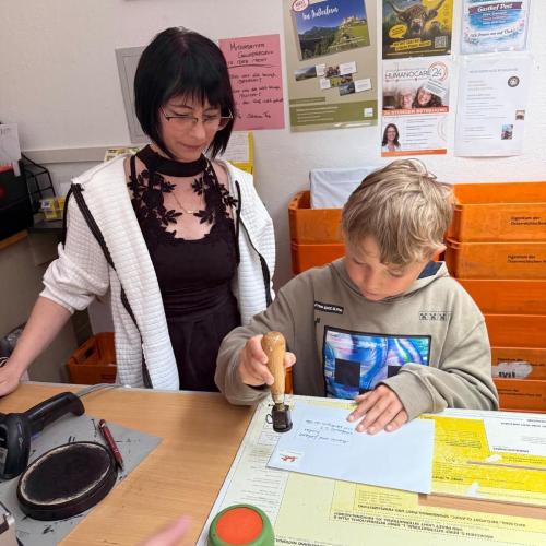 Reise eines Briefes Post
