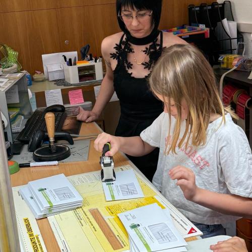 Reise eines Briefes Post
