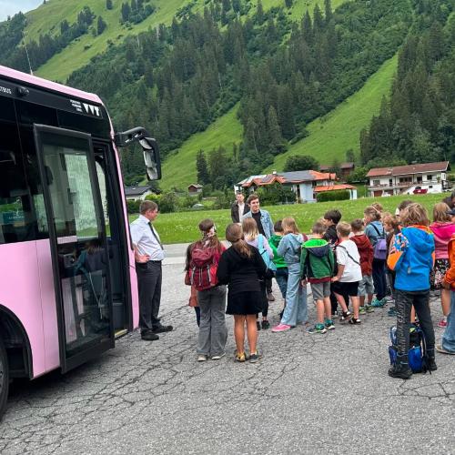 Bus-Sicherheitsschulung Pedibus