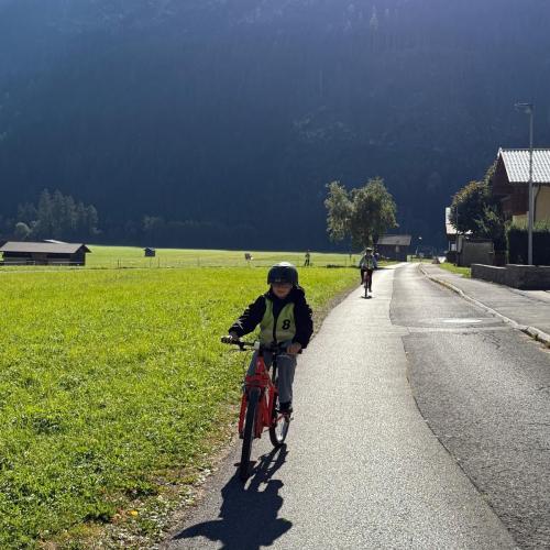 Fahrradübung in Elbigenalp