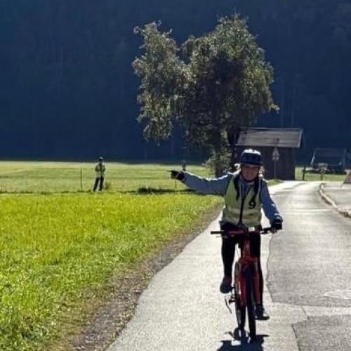 Fahrradübung in Elbigenalp