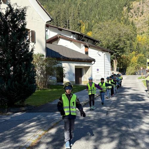 Fahrradübung in Elbigenalp
