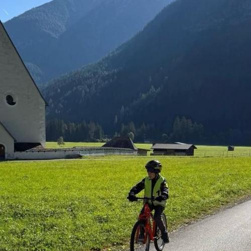 Fahrradübung in Elbigenalp