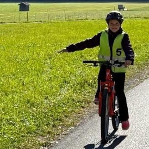 Fahrradübung in Elbigenalp