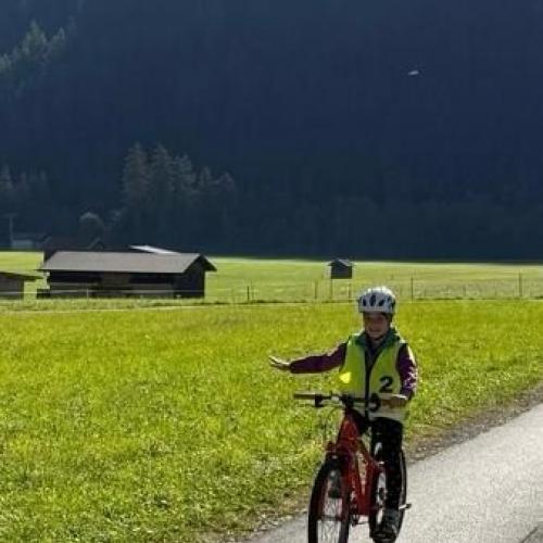 Fahrradübung in Elbigenalp