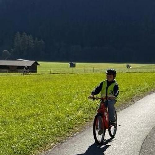 Fahrradübung in Elbigenalp